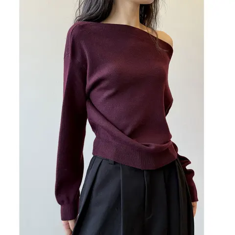 Женские шерстяные полосатые пуловеры Sherhure