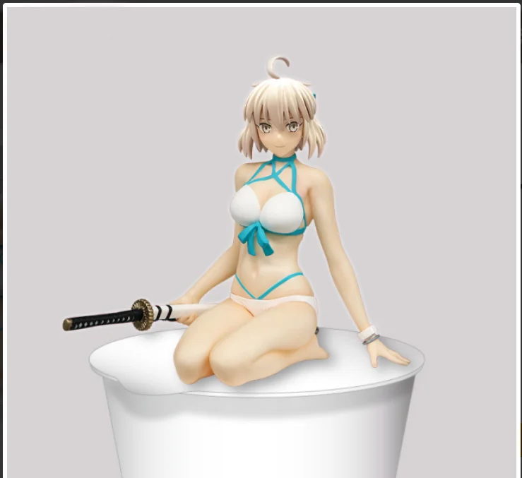 

Коллекционная японская экшн-фигурка модели 2023 в наличии, оригинальная аниме-фигурка аниме Fate Grand Order Assassin Okita Souji, ver