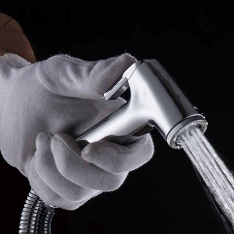 

Stainless Steel Bathroom Sprayer Toilet Heat-Resistant Handy Handheld Bidet Sprayer High Pressure Bidet Nozzle Plenty Of Uses