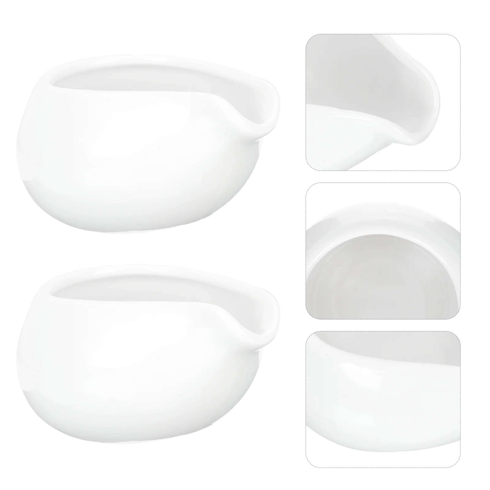 

Pitcher Creamer Gravy Ceramic Jug Sauce Mini Coffee Pourer Cup Boat Syrup Dipping Cups Cream Frothing Boats Serving Pouring