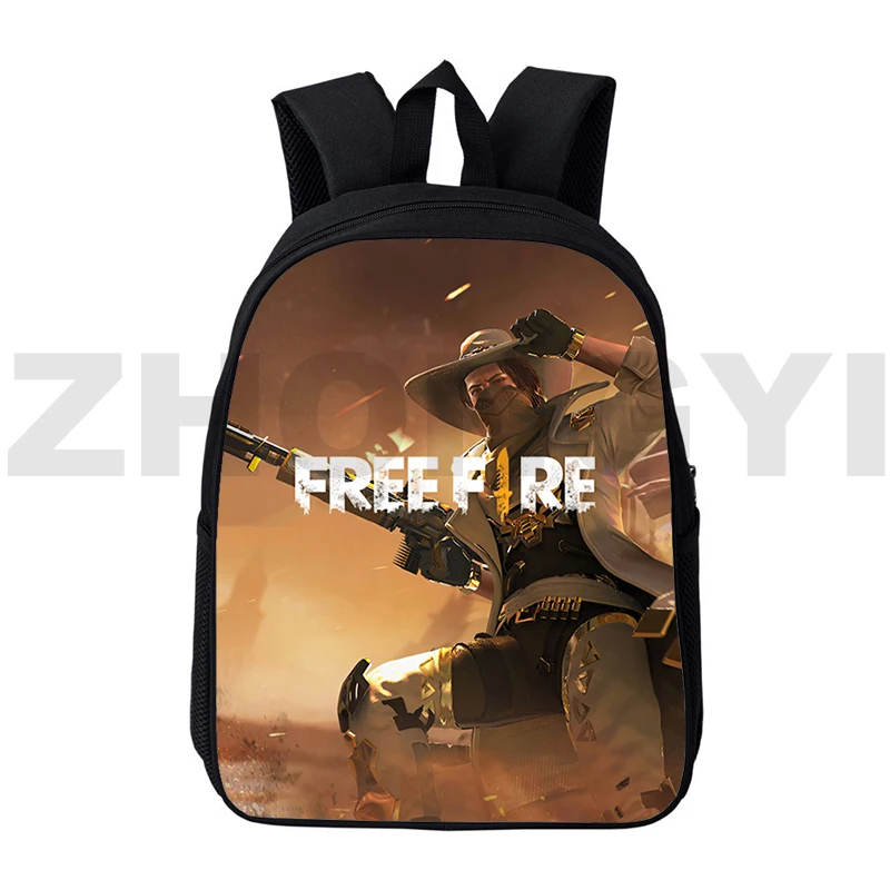 

Anime Free Fire Garena 3D Backpacks 12/16 Inch Gun Game Canvas Backpack Men Top Quality Cartoon Student Bookbag Waterproof Bags