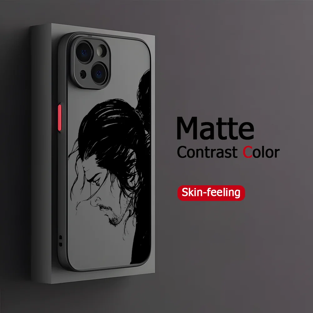 Фото Чехол для телефона Vagabond Inoue Takehiko Oppo Reno13 Reno8 Reno7 Reno6 Reno5 Reno4 Reno3 T F Pro 4G 5G, матовая прозрачная задняя крышка №3