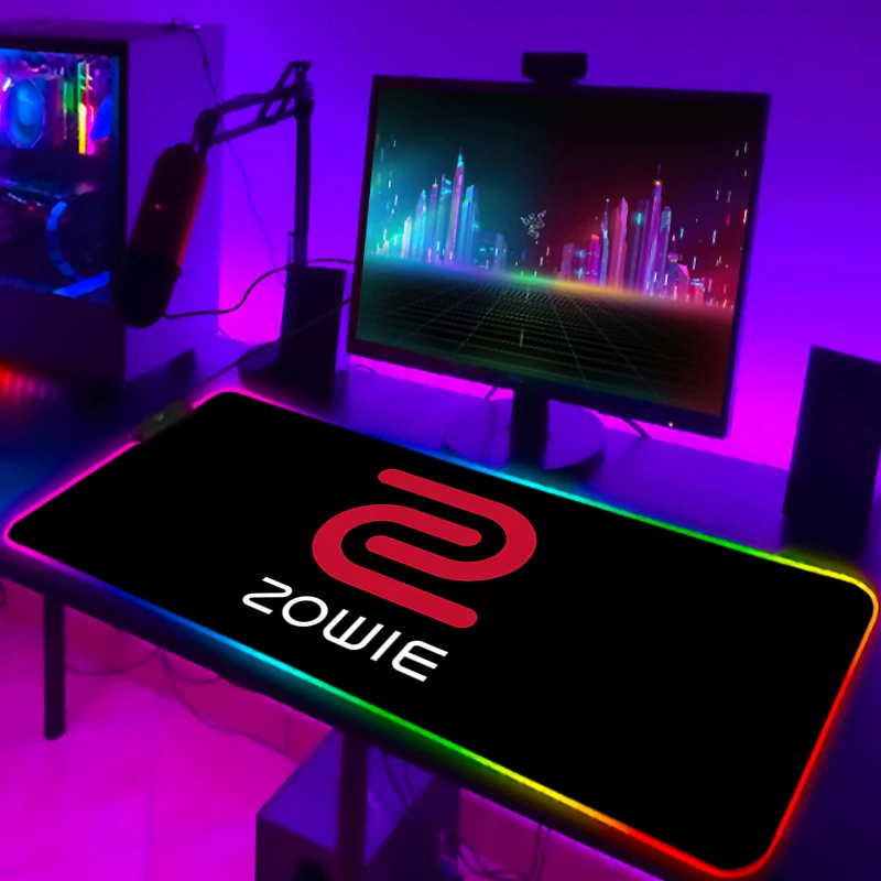 Фото Настольная защита Zowie RGB коврик для мыши Xxl коврик для клавиатуры аксессуары для ПК игровой светодиодный коврик для мыши коврики для настоль... №5