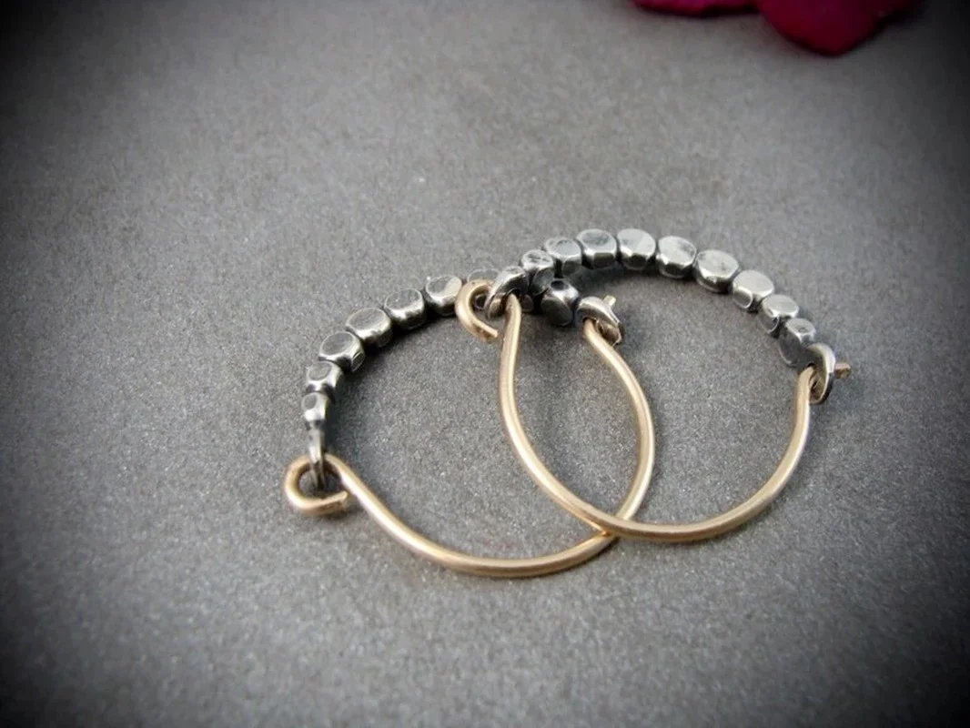 Изысканные простые серебряные серьги из бисера женские этнические золотые