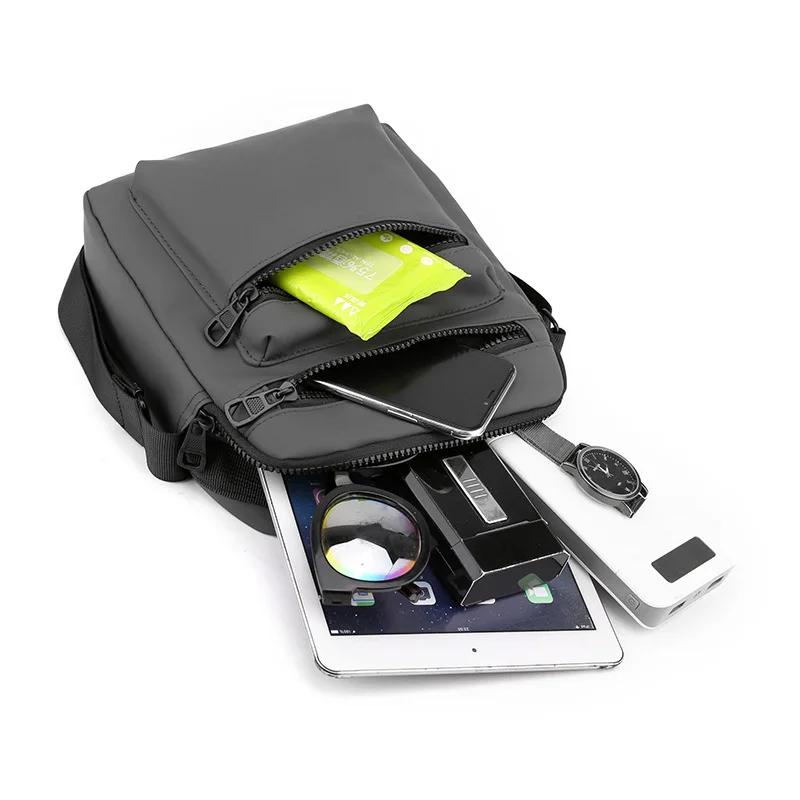 Men Sling Single Crossbody Wear-Resistant Oxford Adjustable Strap Shoulder City Bag