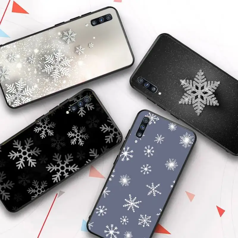 

Christmas Snowflake Phone Case for Samsung A51 01 50 71 21S 70 31 40 30 10 20 S E 11 91 A7 A8 2018