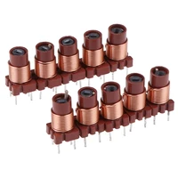 10pcs adjustable high frequency ferrite core inductor coil 12t 0 6uh 1 7uh adjustable inductor magnetic core wound inductor