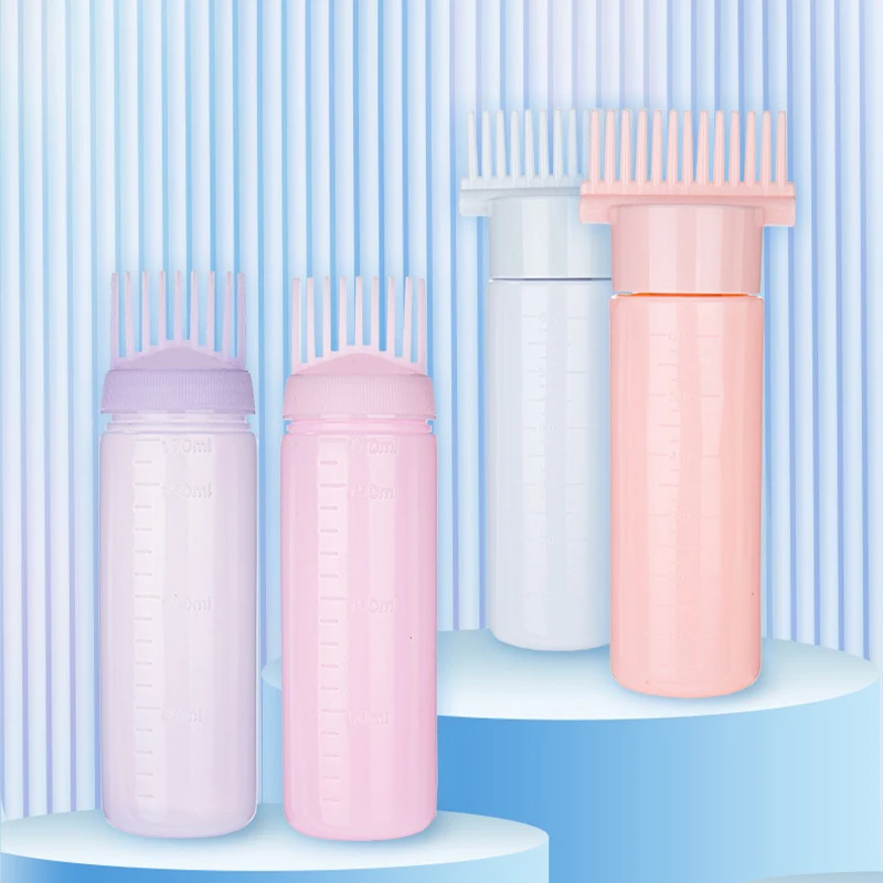 

1PC Hair Dye Applicator Bottles Hair Care Massage Comb Multi-function Massage Brush Shampoo Bottle