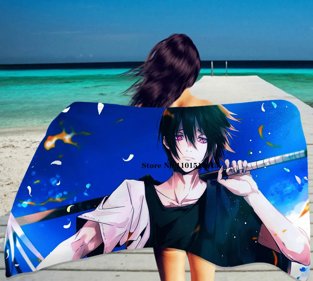 

Cartoon Anime Bath Towel Bathroom 3D Black Clover Microfiber Summer Beach Towel for Boys Girls Shower Towel 75x150cm Drop Ship