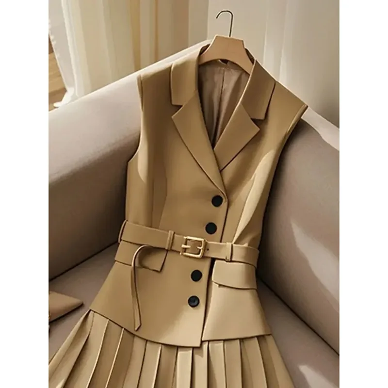 Французский легкий роскошный темпераментный комплект из двух предметов в стиле