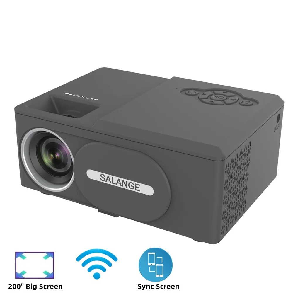 

Портативный мини-проектор PTY60 с поддержкой 1080P, светодиодный домашний кинотеатр, медиаплеер, мобильный видеопроектор 800x480P для дома и офиса