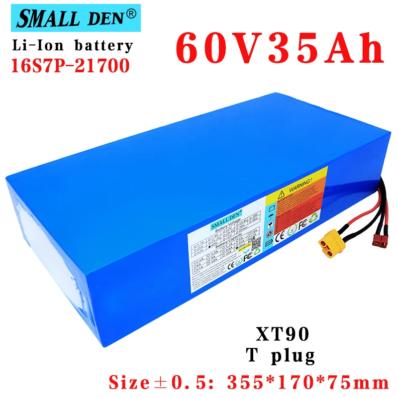 

60V 35Ah 21700 16S7P Lithium Battery Pack 67.2v 3000W Electric Bike Scooter Motorcycle Electric Vehicle Rechargeable Battery