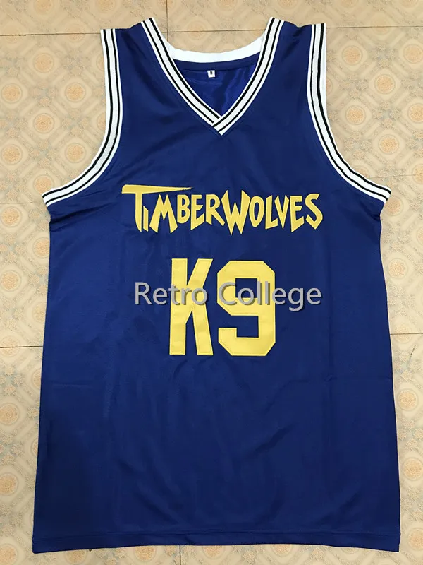 

Голубая баскетбольная майка Air Bud K9 Timberwolf с вышивкой, изготовленная на заказ, майка с любым номером и именем
