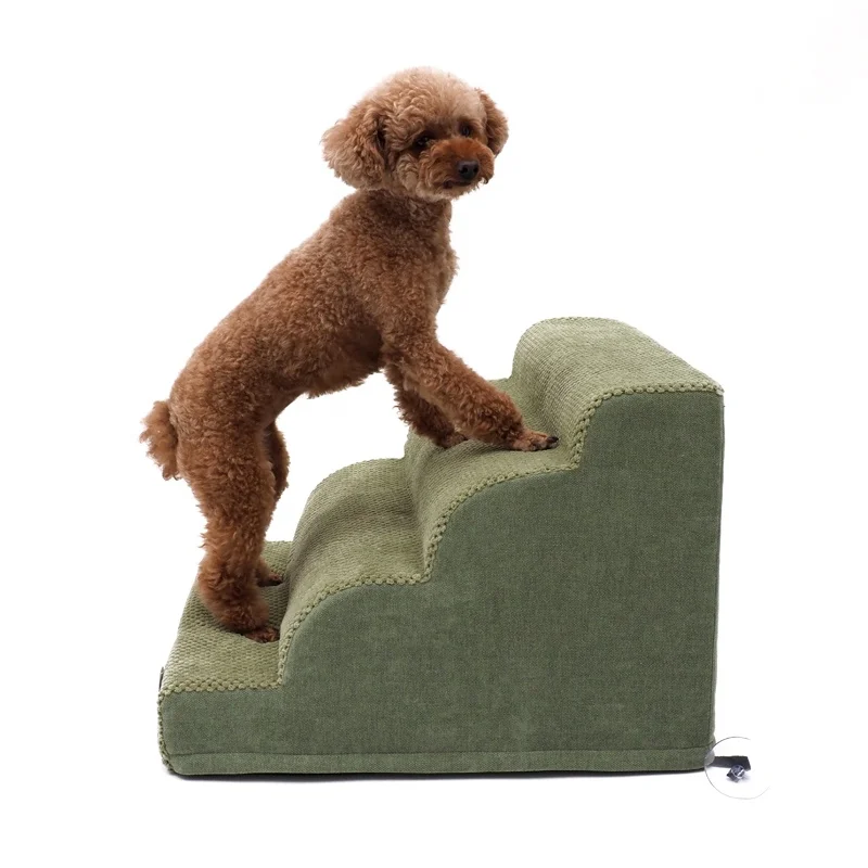 

HIGH DENSITY FOAM DOG STEPS 3 TIERS NON SLIP PET STAIRS FOR OLDER INJURED DOGS WITH JOINT PAIN