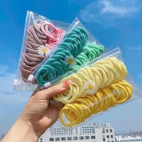 50pcsset women elastic hair bands solid color big rubber band headdress girls headband hair accessories kids ornaments gift