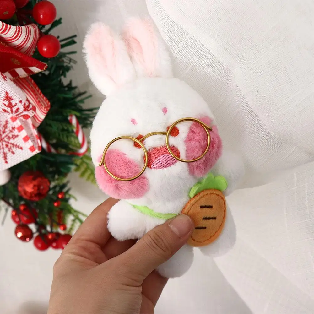 Мягкие игрушки очки кролик плюшевый кулон в виде кролика нетто с редисом