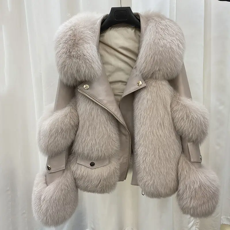 Women's Fur Coat Foreign Style Fashion Trend Fox Fur and Fur Young Style Faux Fur Coat