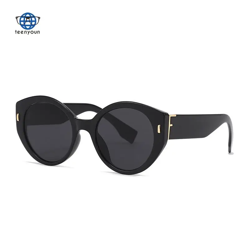 

Очки солнцезащитные Teenyoun в стиле ретро, модные, в стиле «кошачий глаз»