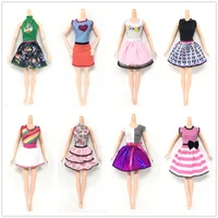 29 30 cm doll clothes fashion short skirt casual dress girl toys diy change dress up play house doll accessories color random