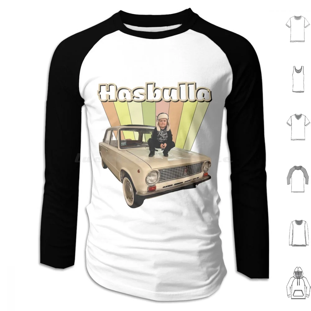 Толстовка Hasbulla в стиле ретро для Lada хлопковая толстовка с длинным рукавом Abdu Rozik