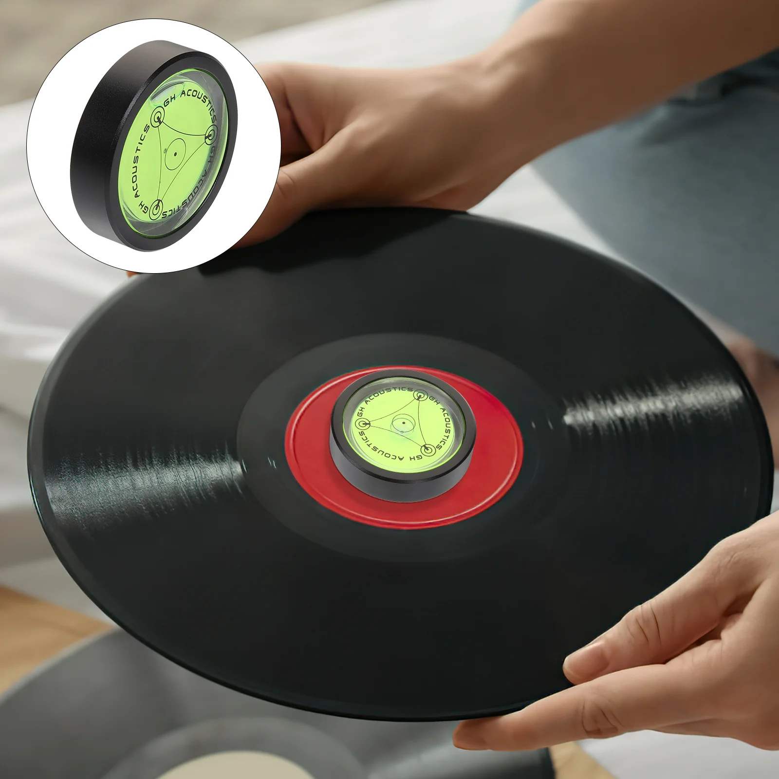 

Gramophone Record Level Weight Stabilizer Durable Shock Absorber Audio Turntable Disc Vinyl