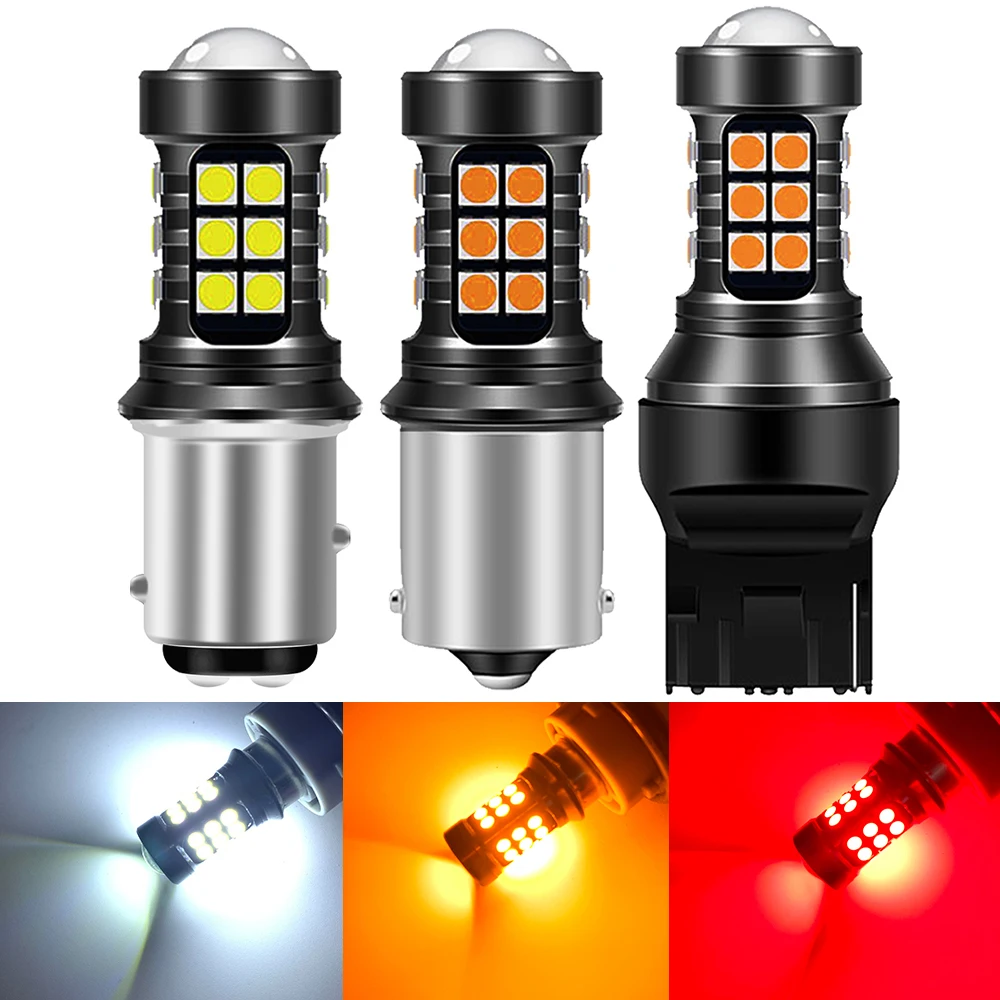 

2 Шт. S25 1156 P21W BA15S Светодиодные Указатели Поворота 1157 BAY15D BAU15S PY21W T20 7440 7443 W21W 3157 3057 P27/7W Универ...