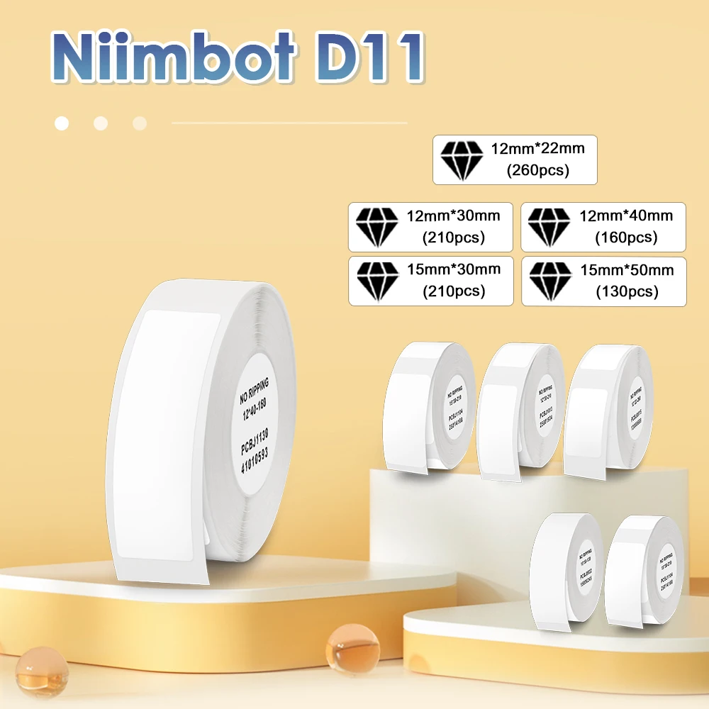 Niimbot D11 наклейка для этикеток D110 печать бумага водонепроницаемая самоклеящаяся