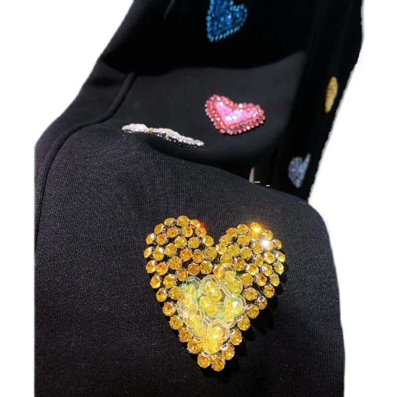 Женская Спортивная одежда для фитнеса Love Heart штаны-шаровары с узором эластичные