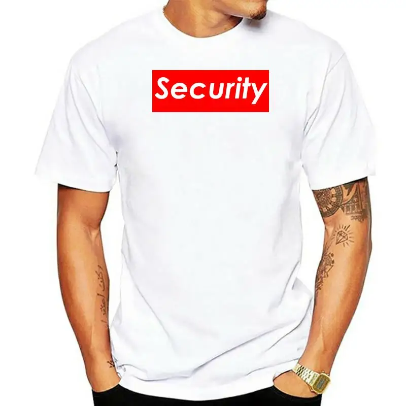

Security Men T-Shirts Black Imprinted