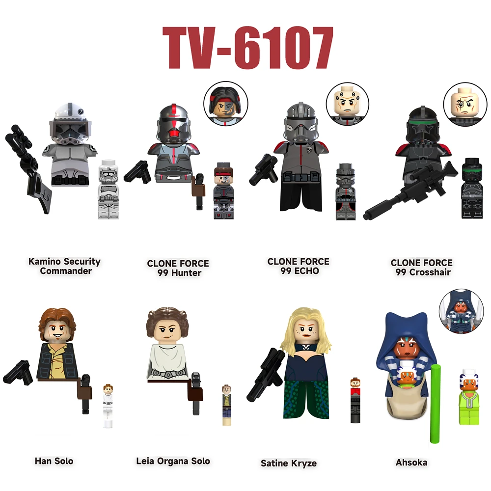 

TV6107 Kaino Security Commander Building Blocks Figurine Bricks Hunter Echo Figure Toys Gifts For Children