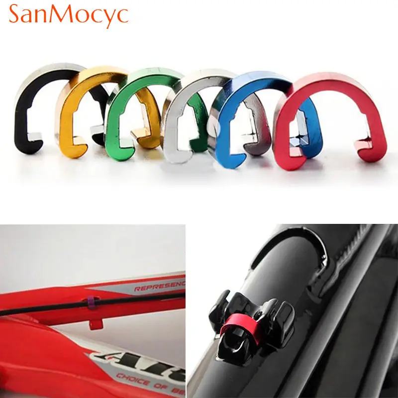 

10Pcs Bicycle Frame U Buckle Tubing MTB Clips for Bike Brake Cable Housing Hose Tube Shifter Guides Button Cycling Accessories