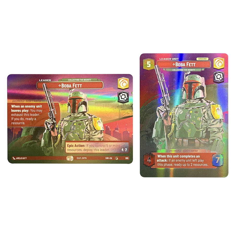 Фото SWUDB Proxy Cards Showcase Foil Spark of Rebellion Leia Organa Han Solo Sabine Wren Grand Inousitor Коллекция игрушек Подарки №2