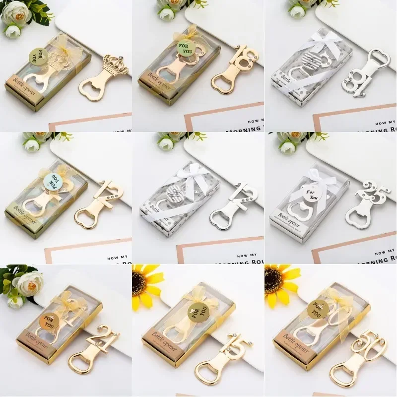 20 шт. открывалка для бутылок сплав штопор пивных цифровой 18 21 25 30 40 50 60 на день