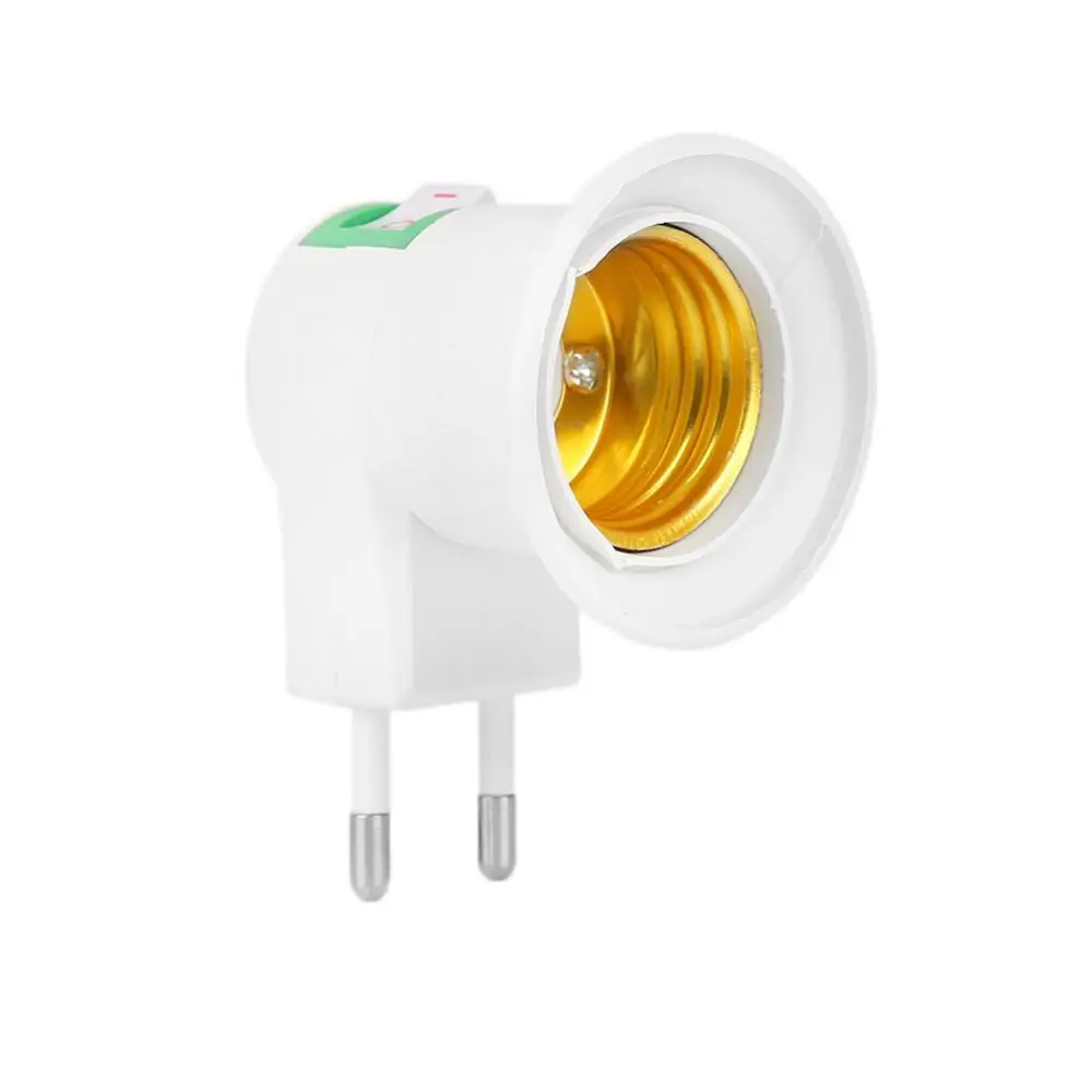 

CoRui E27 female socket to EU plug adapter with power on-off control switch Whosale&Dropship