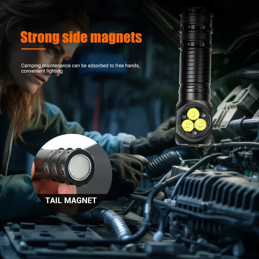 Фонарь налобный T300 18650/18500 лм с индикатором