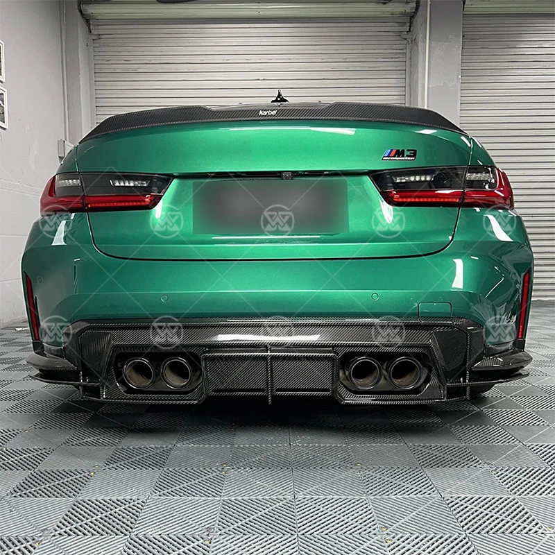 Фото Карбоновый задний диффузор-спойлер для BMW M4 G82 G83 M3 G80 - задний сплиттер, элемент обвеса, автомобильный аксессуар №1