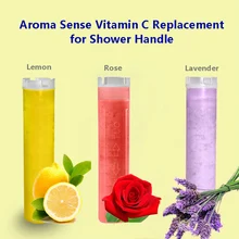 Pommeau de douche avec filtre de remplacement, pommeau de douche à main, citron Rose lavande, filtre arôme parfum économie d'eau, soins de la peau