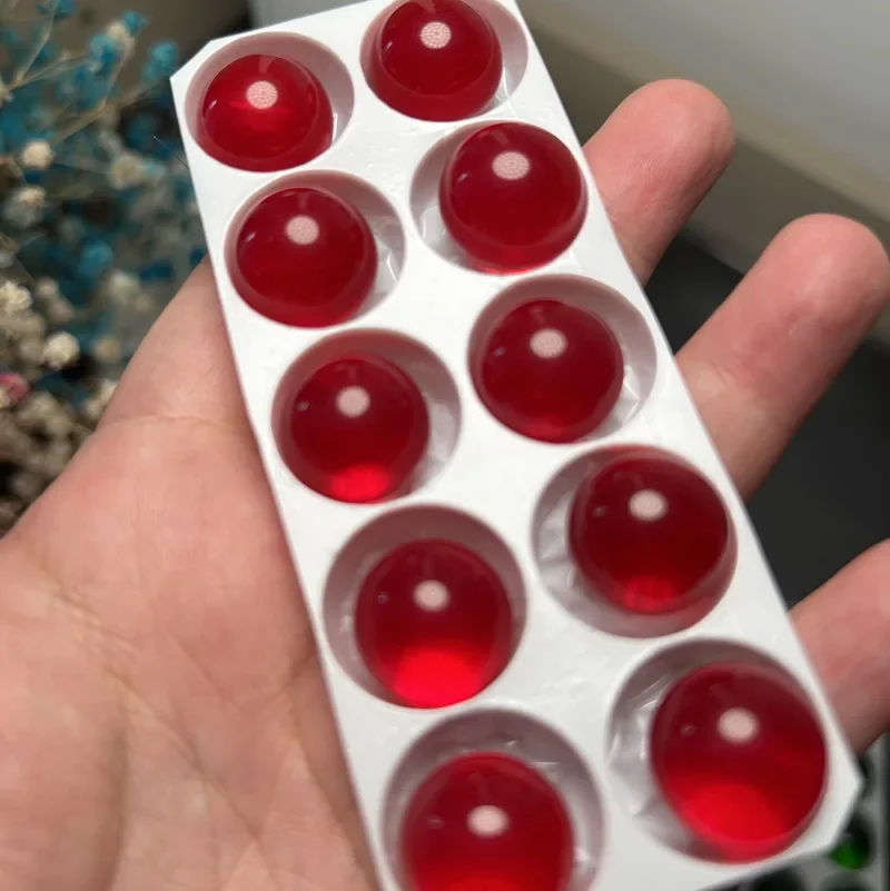 Однотонные стеклянные шары для аквариума