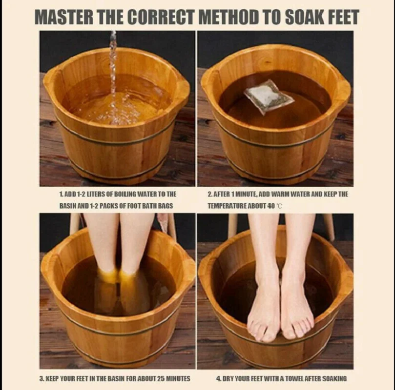 Банный комплект для мытья ног из полыни трав листья моксы | Красота и здоровье