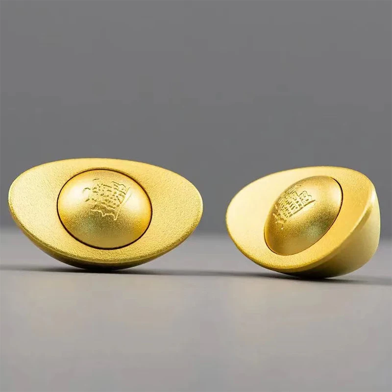 Chinese Ingot Brass Fidget Spinner EDC Adult Metal Fidget Toys Stress Relief ADHD Hand Spinner Autism Sensory Toys  For Gift enlarge