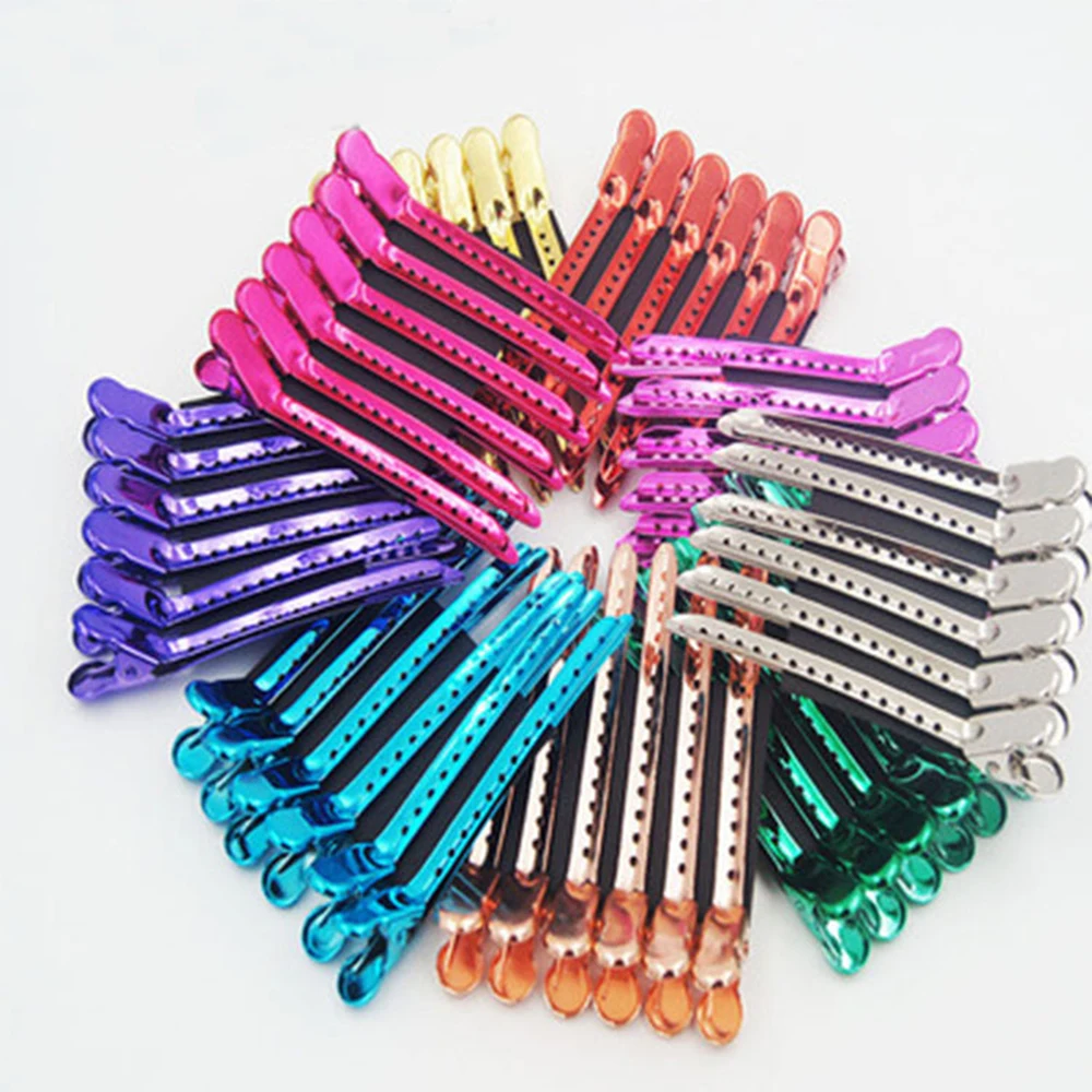 

12pcs Alligator Hair Clips Hairdressing Clamps Claws Barber Sectioning Clip Crocodile Hairpin Hair Styling Tool Salon Accessorie