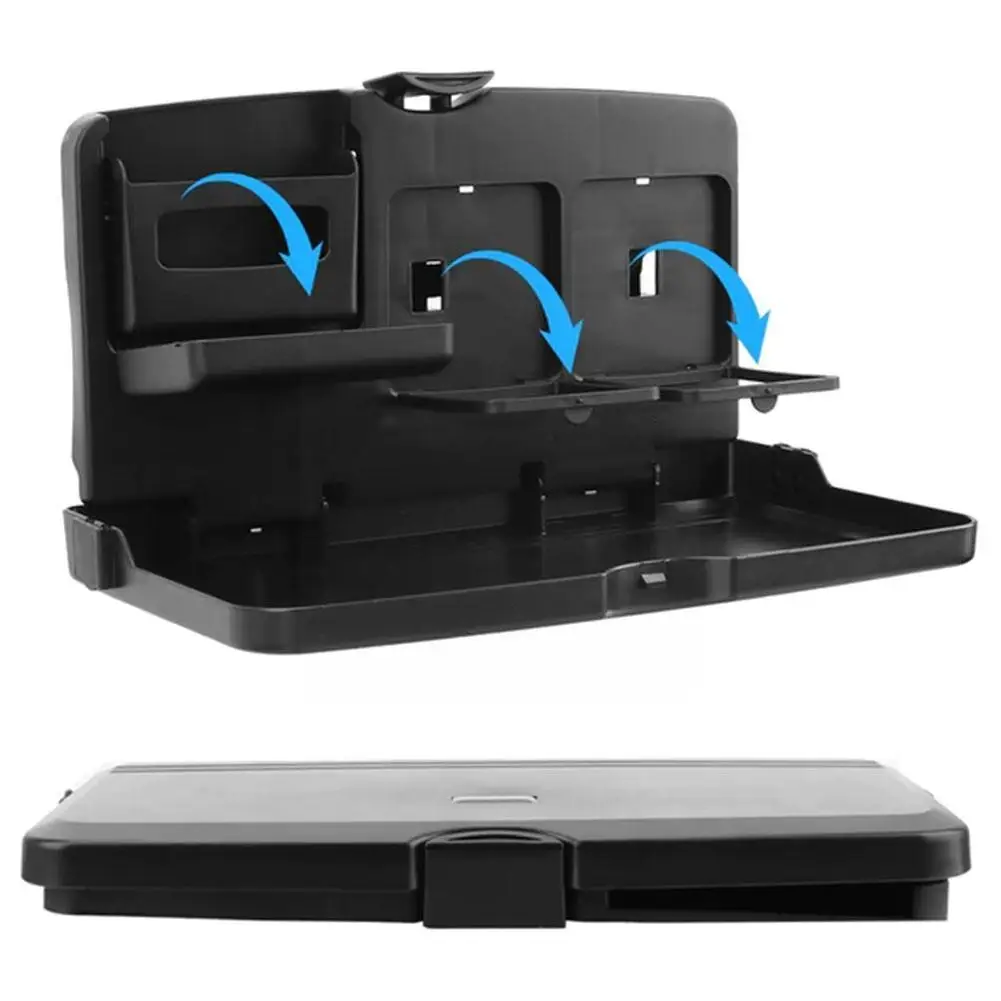 

1 шт. складной Универсальный Автомобильный кронштейн для подноса для еды, держатель для напитков, авто заднее сиденье, настольный держатель ...