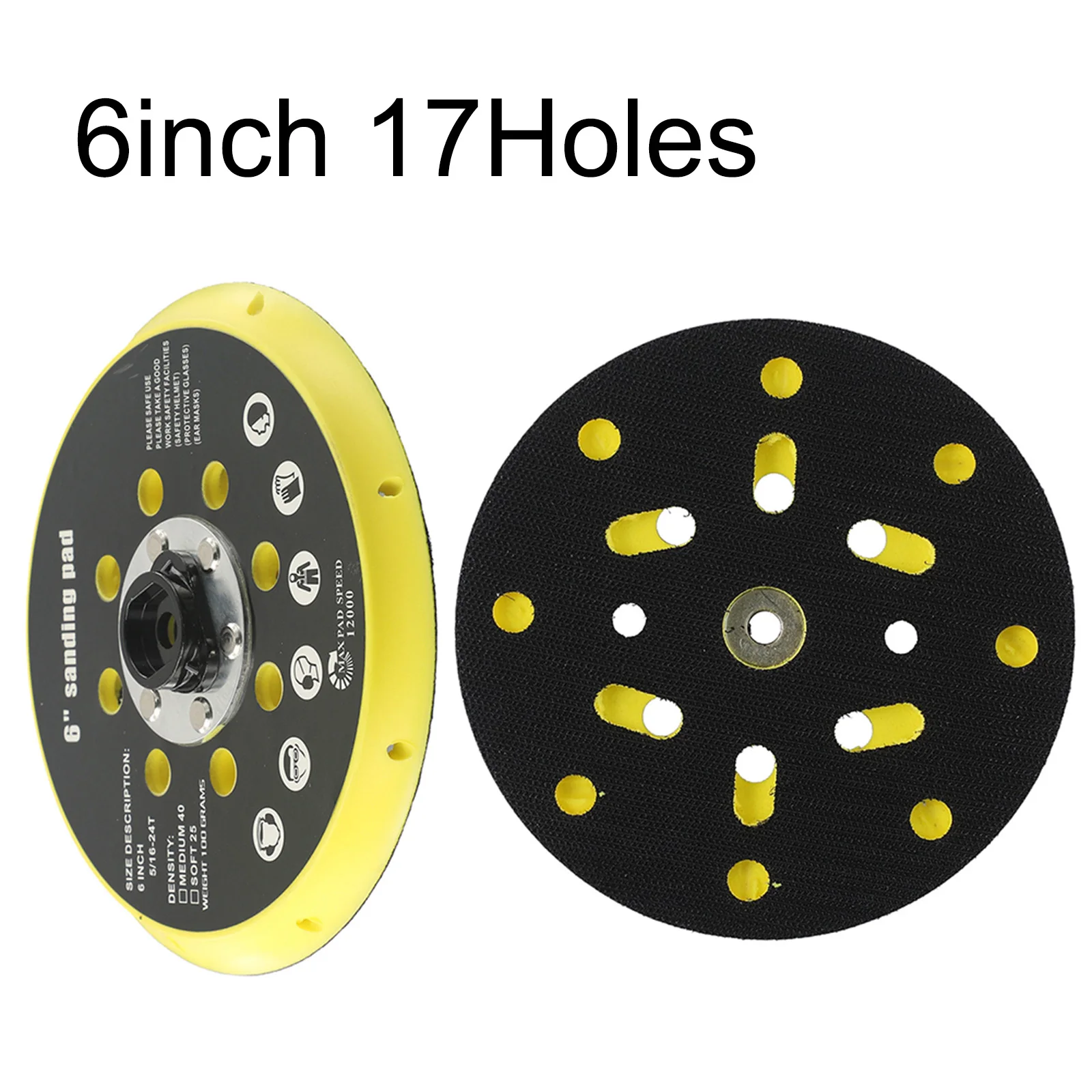 

Прочная шлифовальная подложка, шлифовальный диск, высококачественные аксессуары, черный и желтый шлифовальный круг, сменный шлифовальный диск