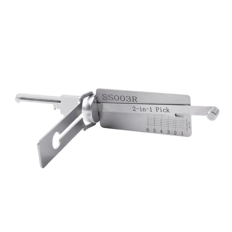 Фото Инструмент слесарный Lishi SS003R 2-в-1: отмычка и декодер для плоского фрезерования замков Xiange/Feiyan/Sanhuan/Italian ISEO Civil Lock №4