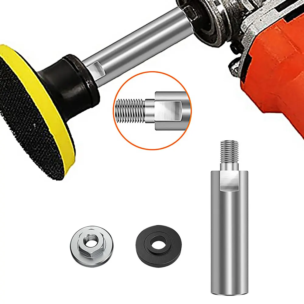

Angle Grinder Extension Connecting Rod M10 Thread Adapter Extension Shaft with Nuts for Rotary Polisher Pad Grinding Connection
