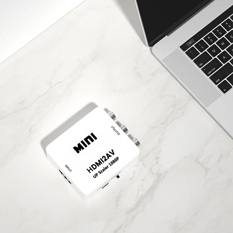 Преобразователь HDMI в RCA AV/CVSB L/R, видеобокс HD 1080P AV2HDMI, поддержка NTSC PAL, выход HDMI на VGA, видеоконвертер