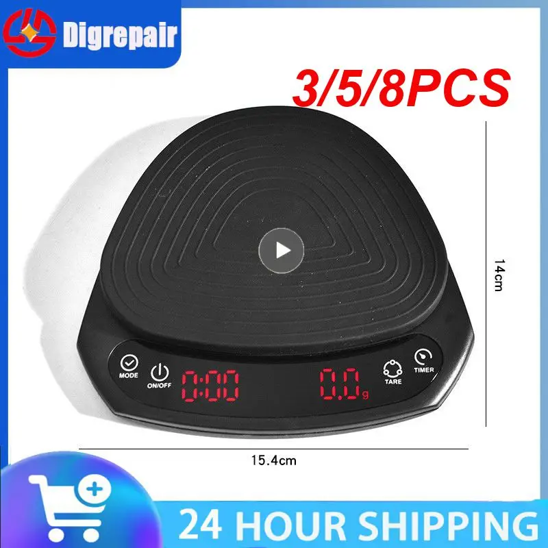 

3/5/8 шт., электронные весы для кофе с таймером