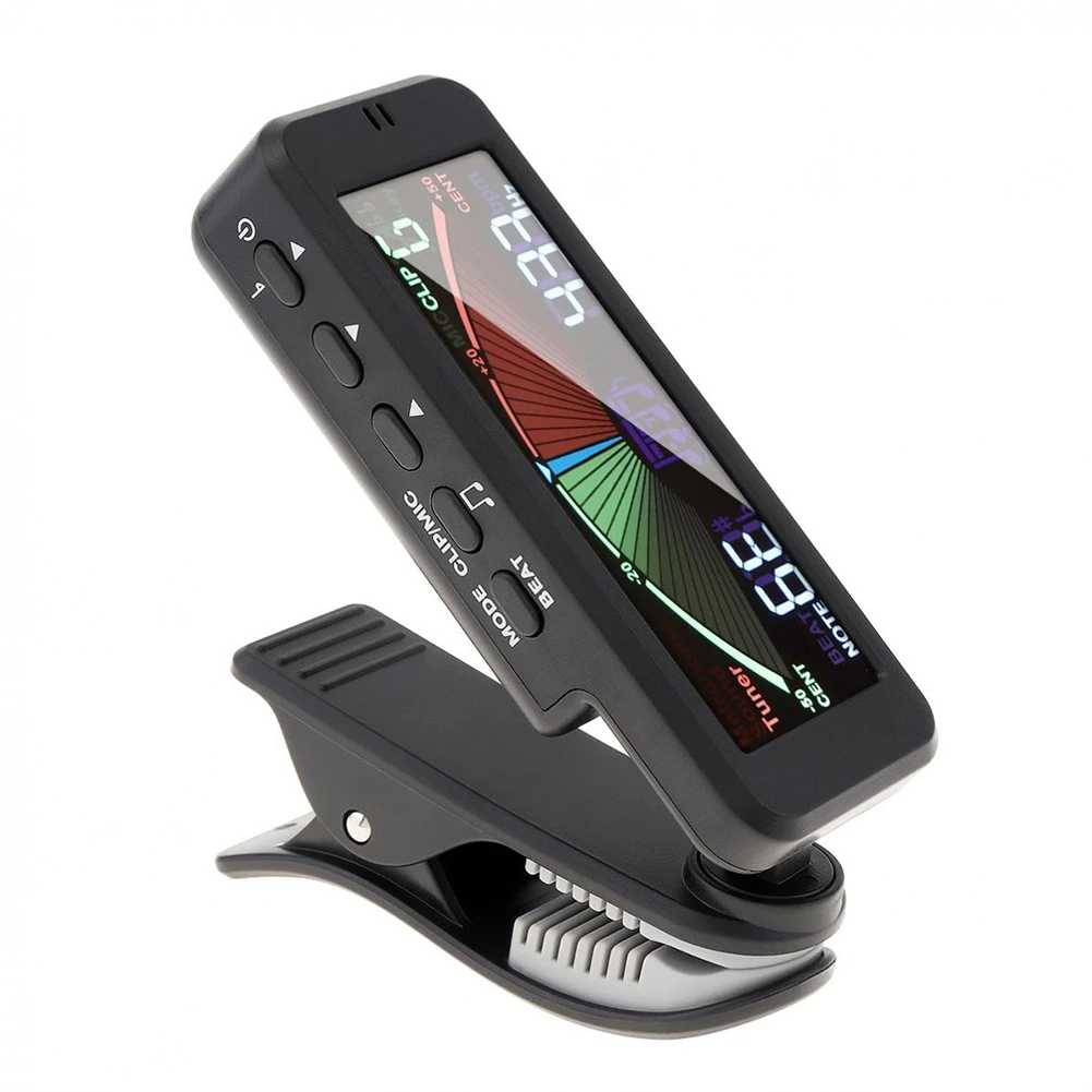 

3 in 1 Guitar Tuner Large LCD Screen Metronome Generator with Clip for Chromatic Guitar Bass Ukulele Violin