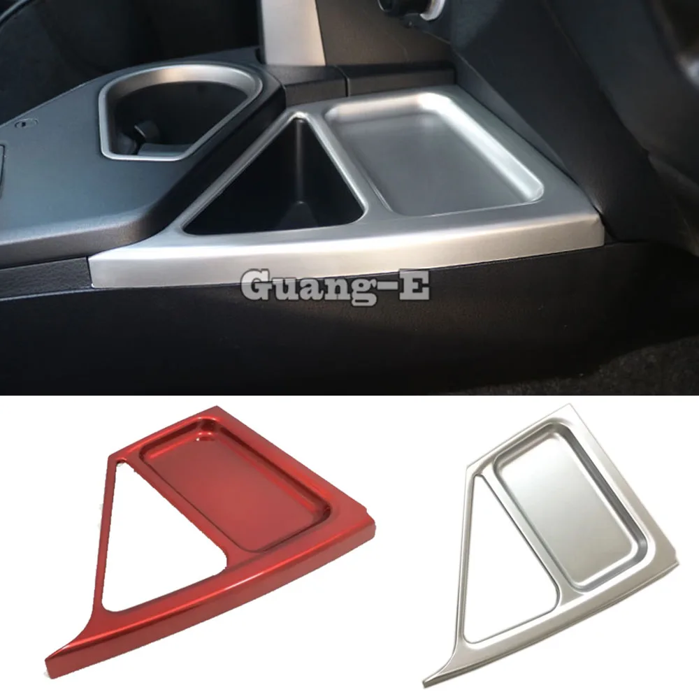 

Car Storage Box Cover Decoration ABS Silver Front Trim Lamp Panel Cup Storage For Toyota RAV4 2014 2015 2016 2017 2018