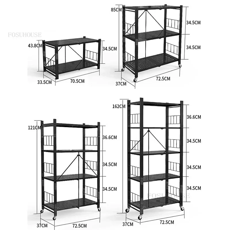 Кухонные шкафы без установки бытовая складная полка для хранения напольная